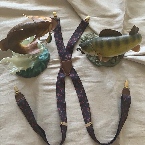 Other - Men’s paisley suspenders❤️💙
